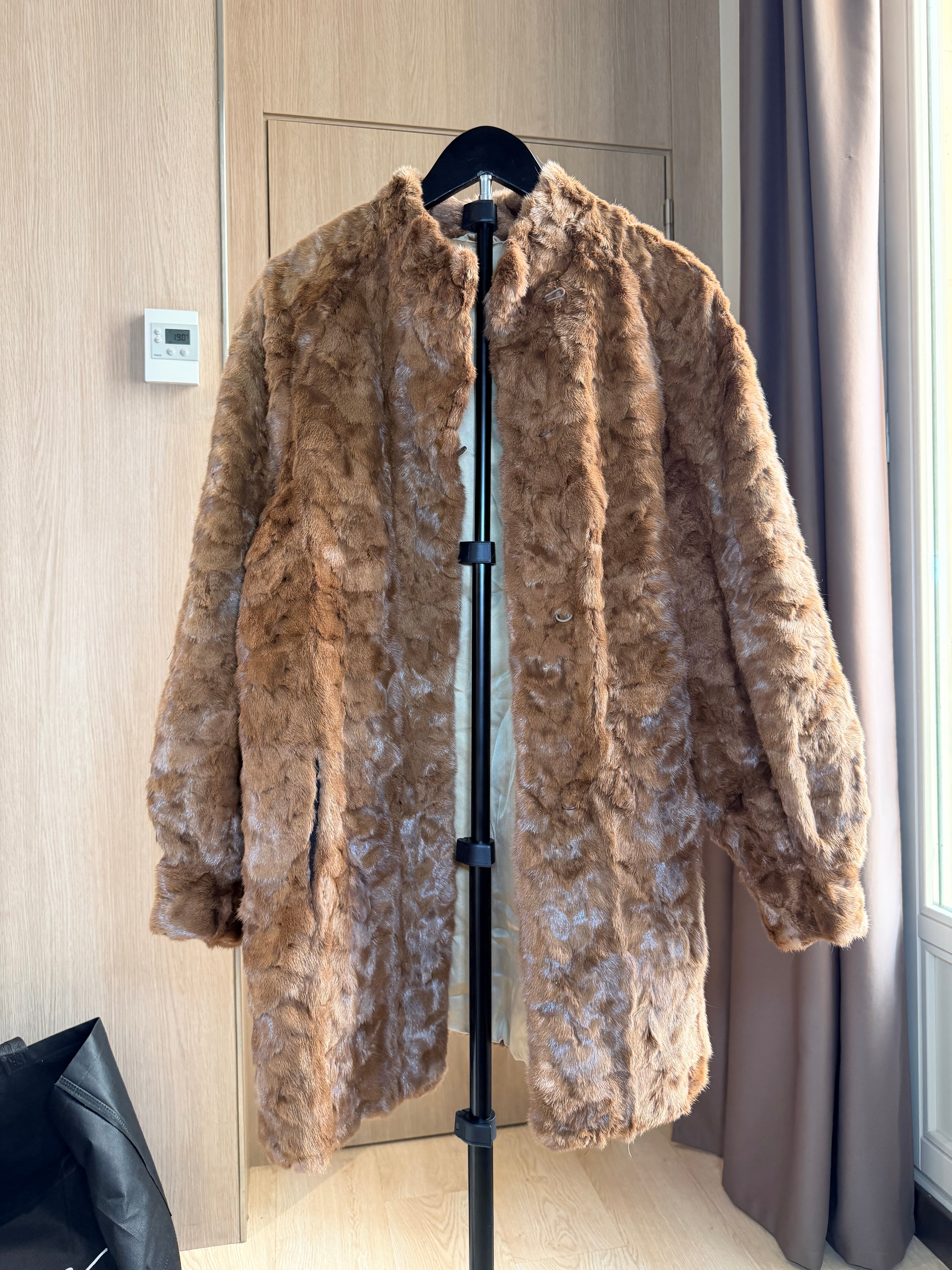 Vintage Tan Persian Lamb Fur Coat - Small- 025