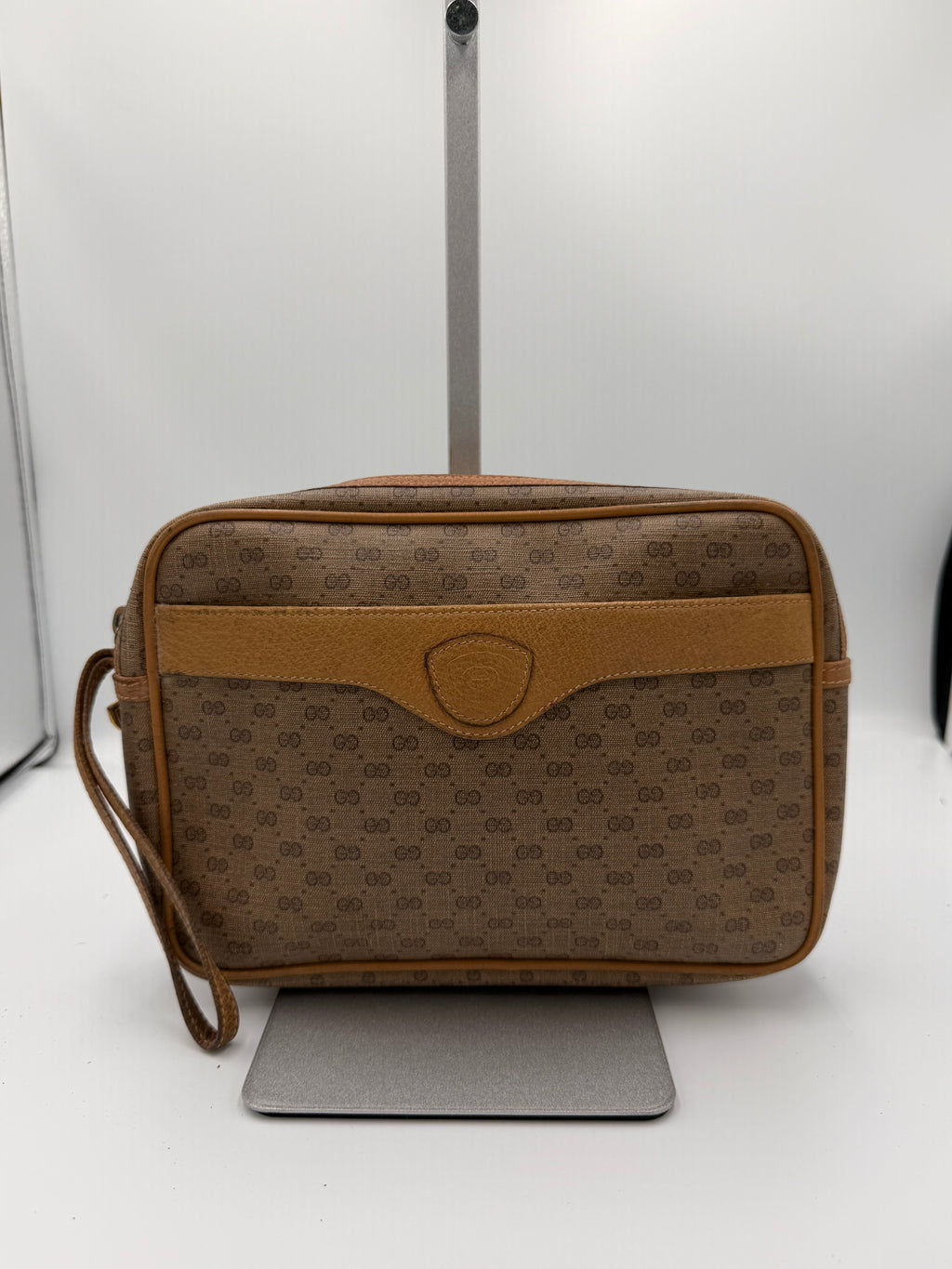 Gucci Monogram Clutch / Wristlet Pouch