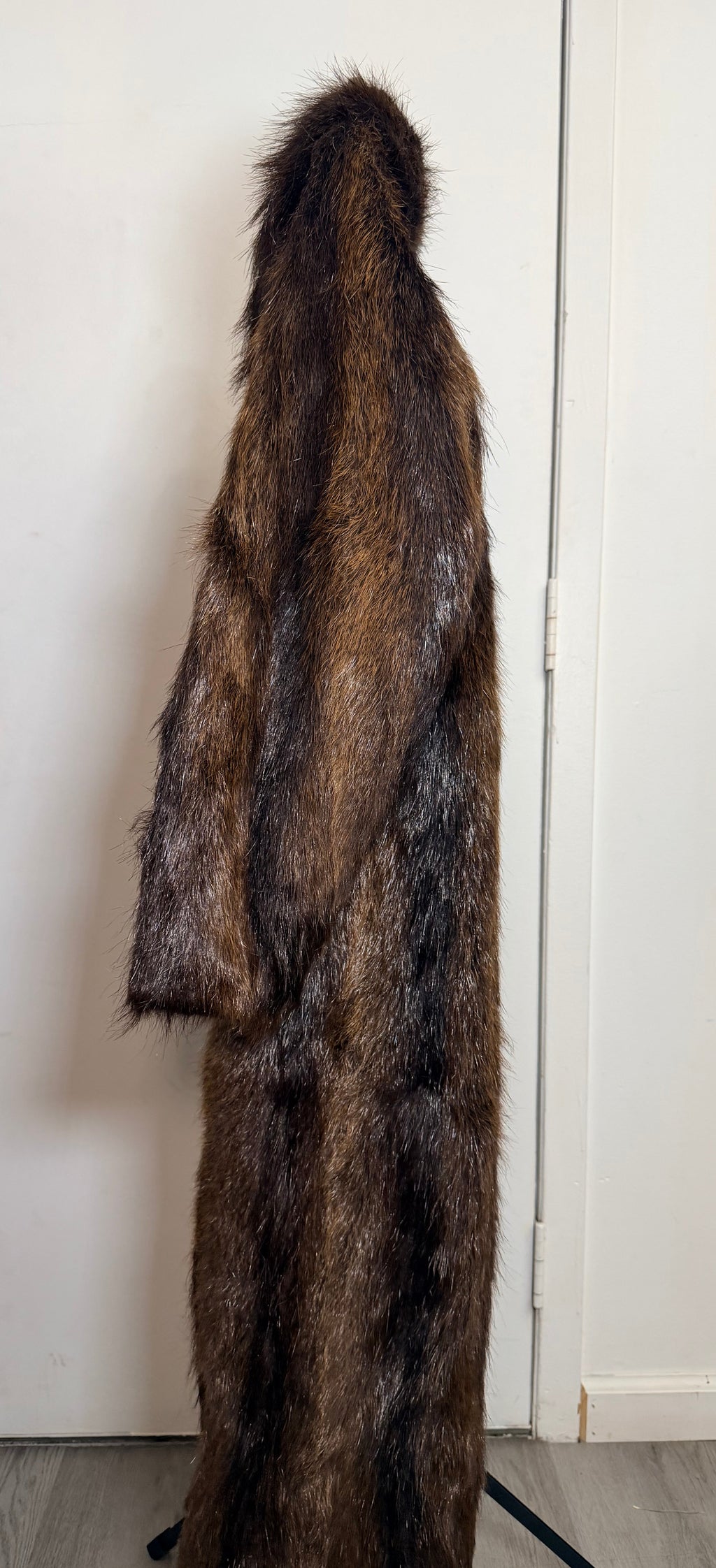 Vintage Beaver Fur Coat (Natural Brown) – Medium 005