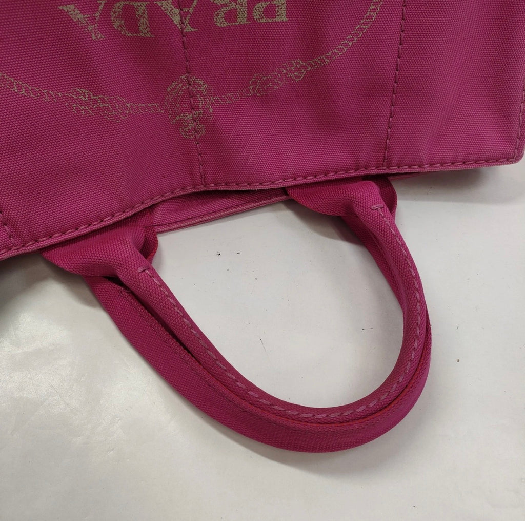 Prada Canapa Canvas Tote - Pink (Large)