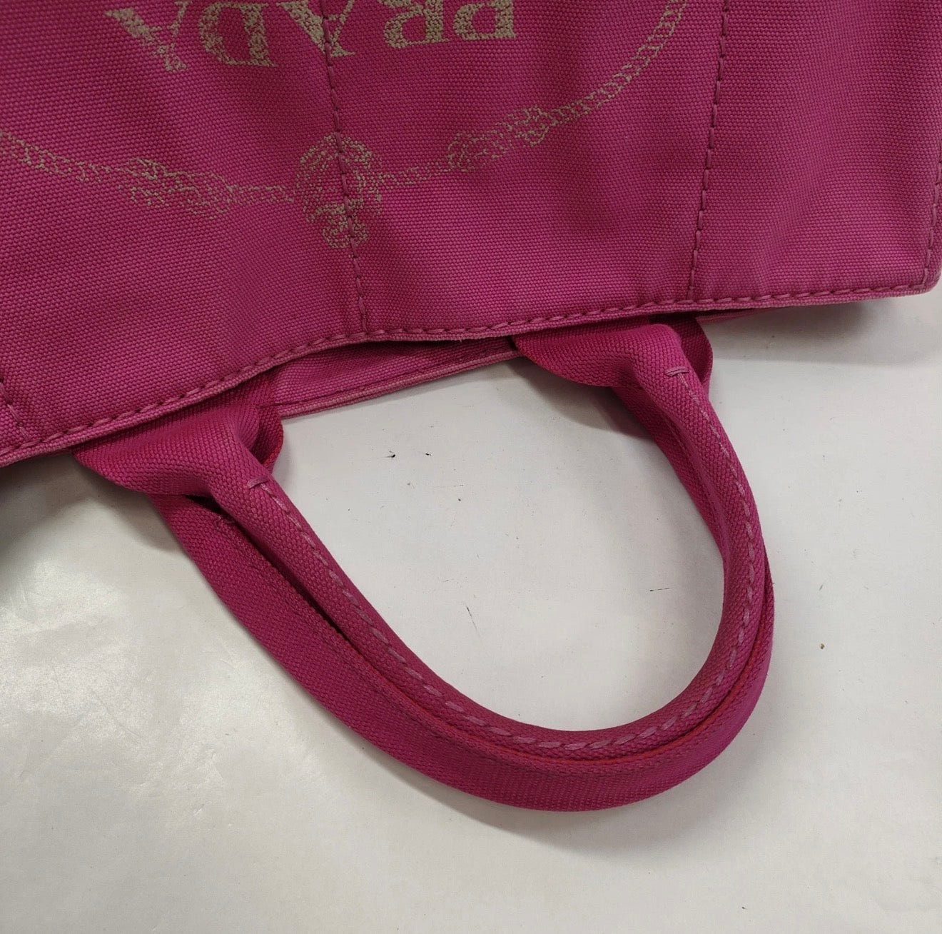 Prada Canapa Canvas Tote - Pink (Large)