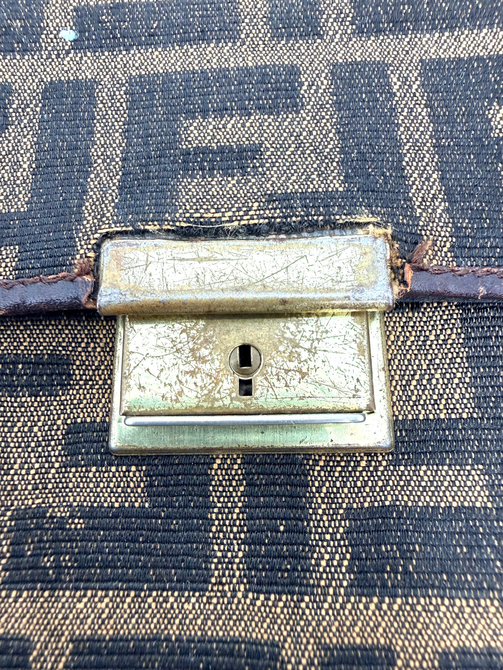 Fendi Zucca Canvas Clutch & Document Holder