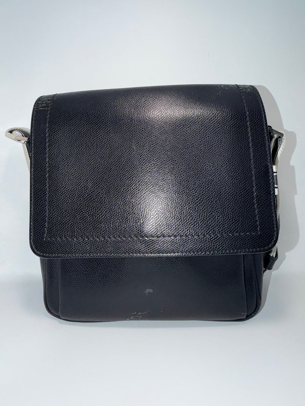 Salvatore Ferragamo Black Leather Crossbody Bag