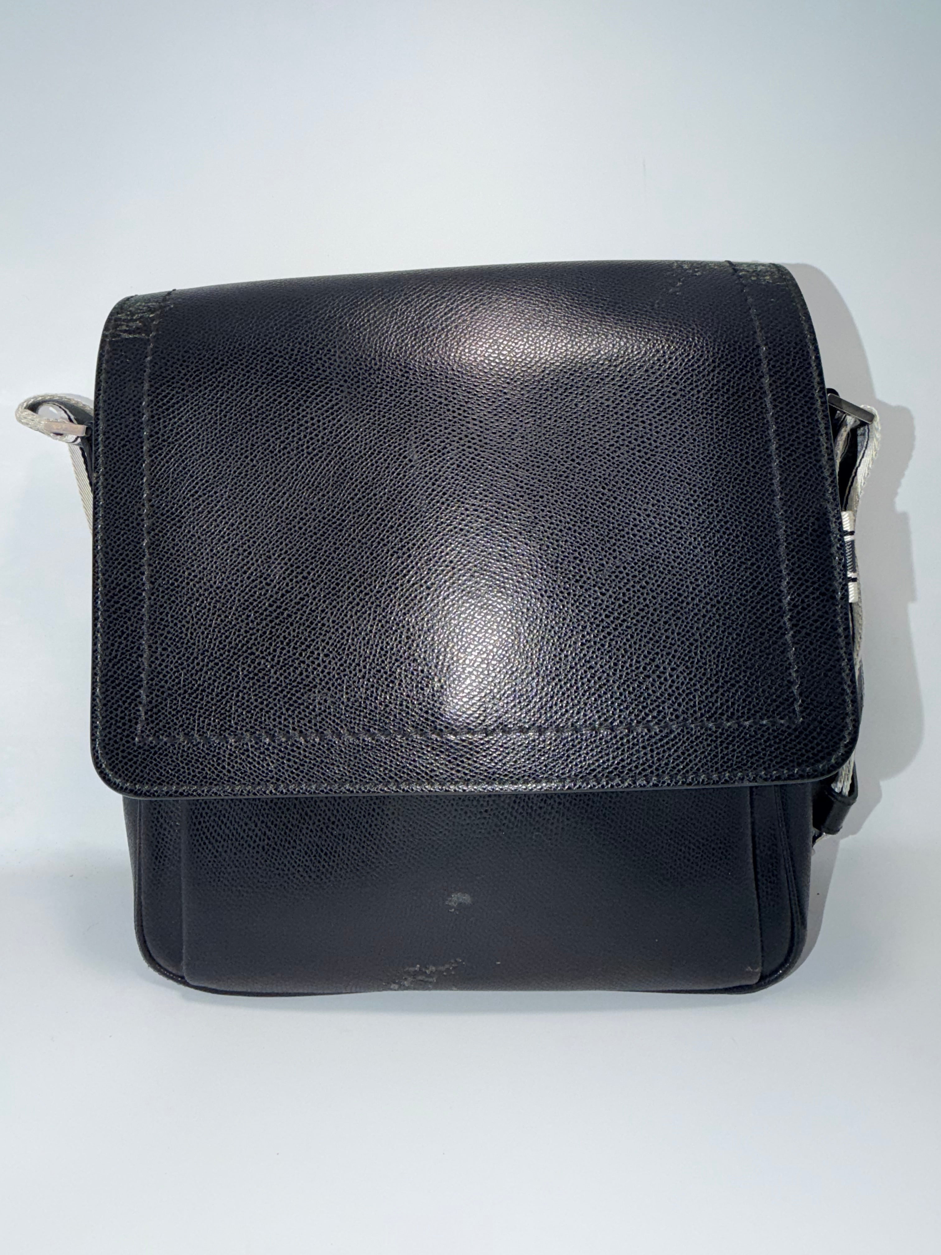 Salvatore Ferragamo Black Leather Crossbody Bag