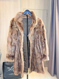 Vintage Golden Brown Mink Fur Coat - L- 011
