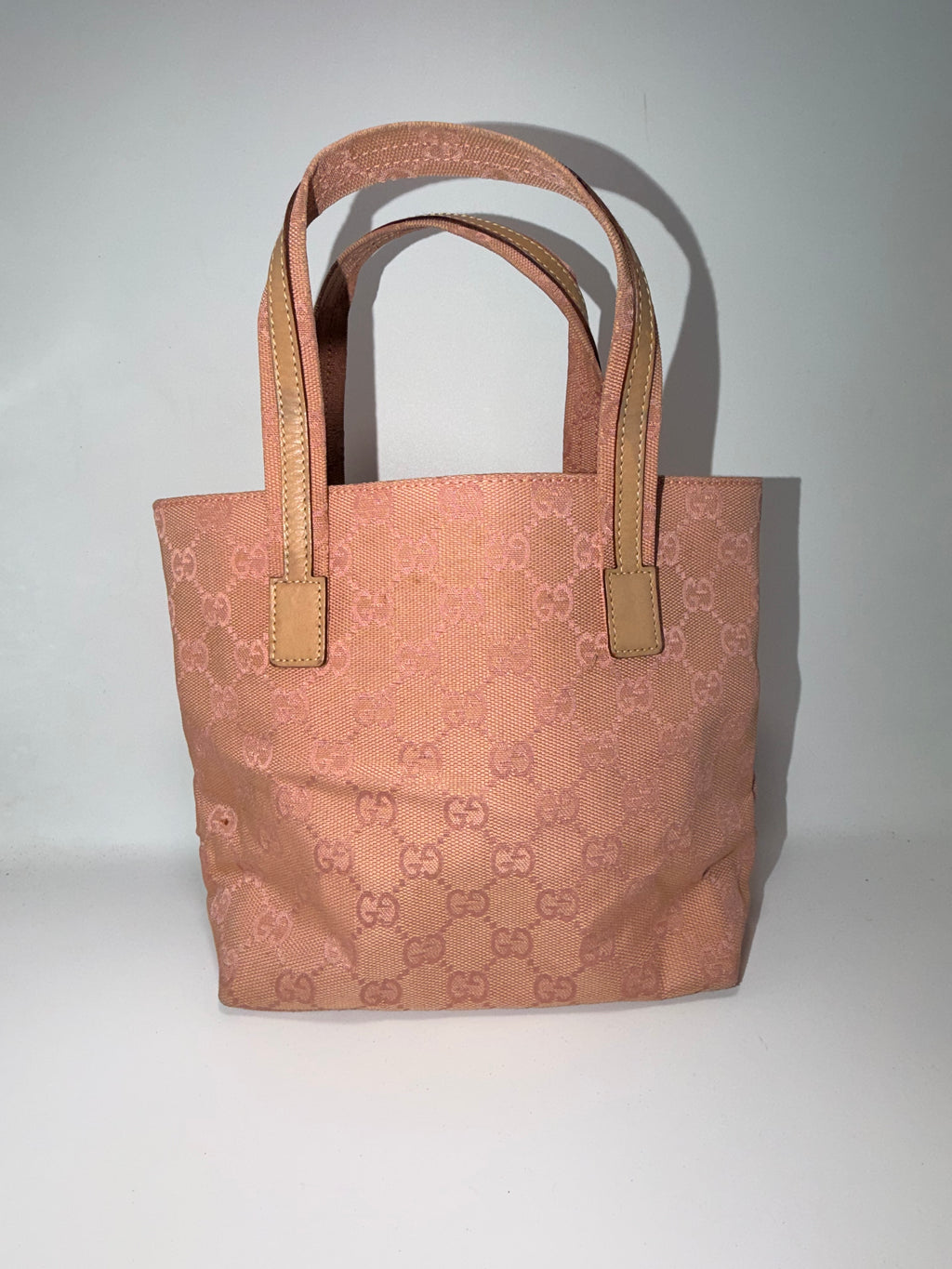 Gucci GG Canvas Pink Mini Tote Bag