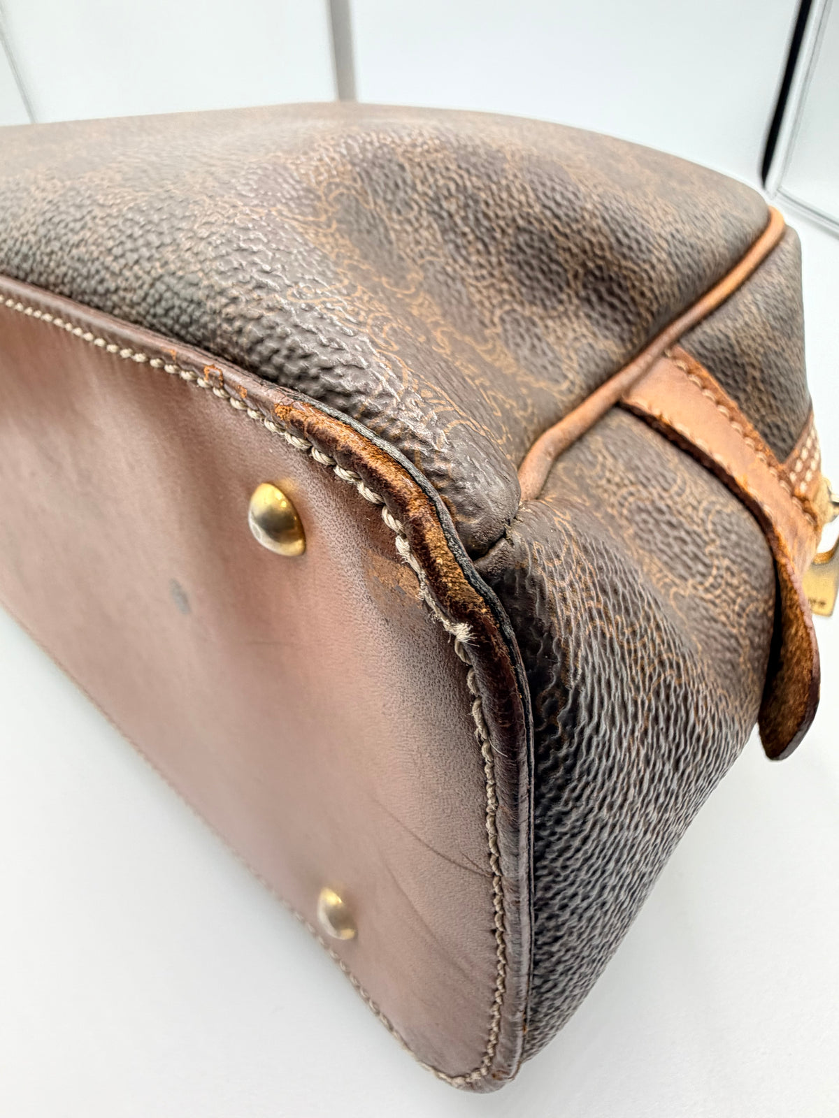 Celine Vintage Macadam Dome Handbag