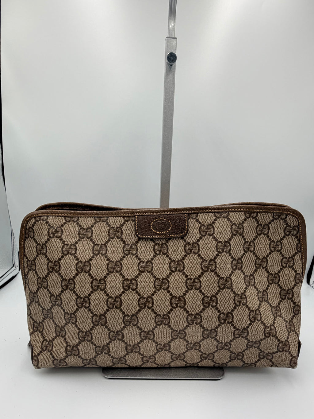 Gucci GG Monogram Zip Clutch