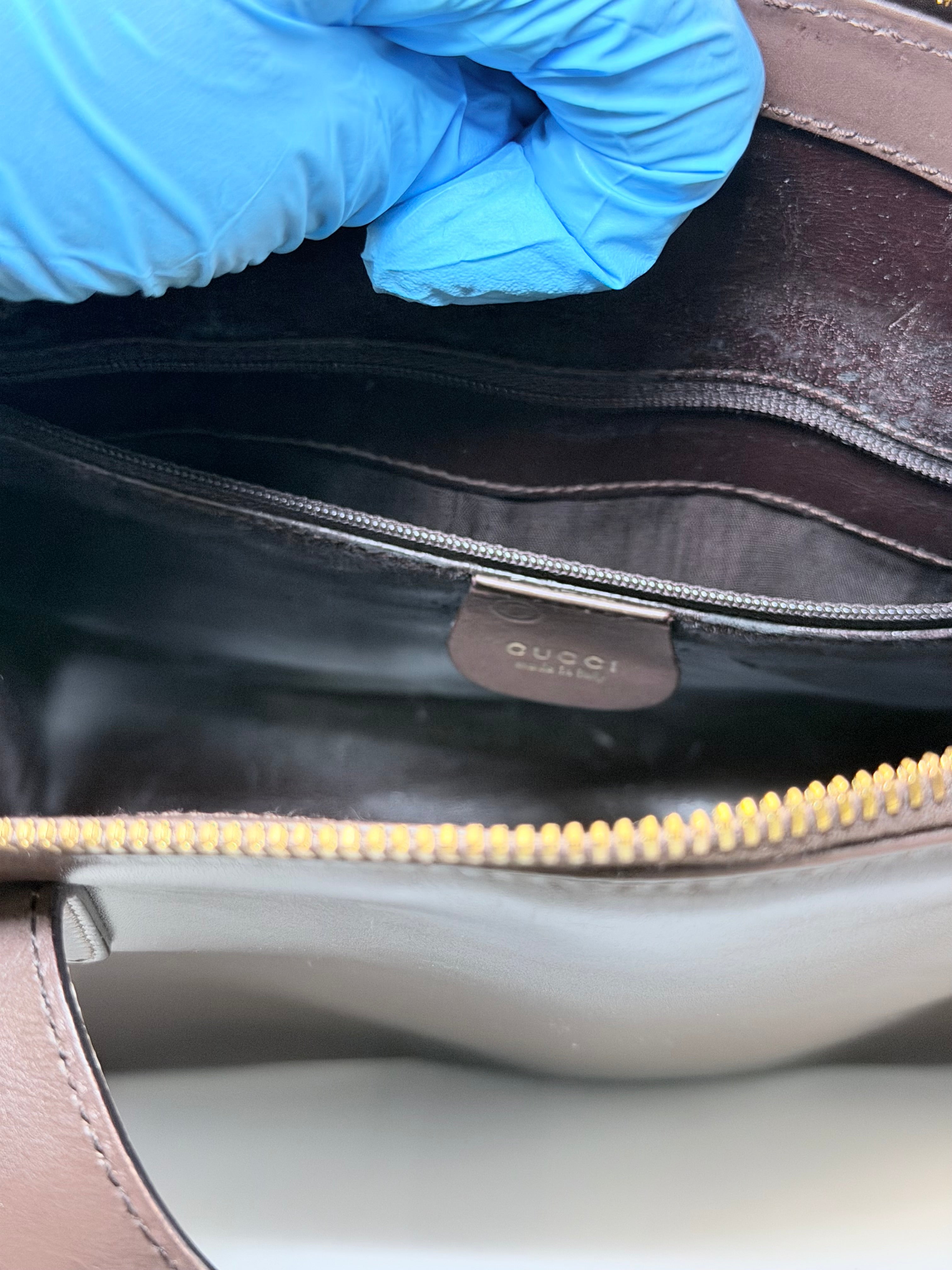 Vintage Gucci Leather Top Handle Bag