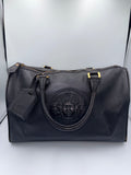 Gianni Versace Medusa Leather Boston Bag – Black