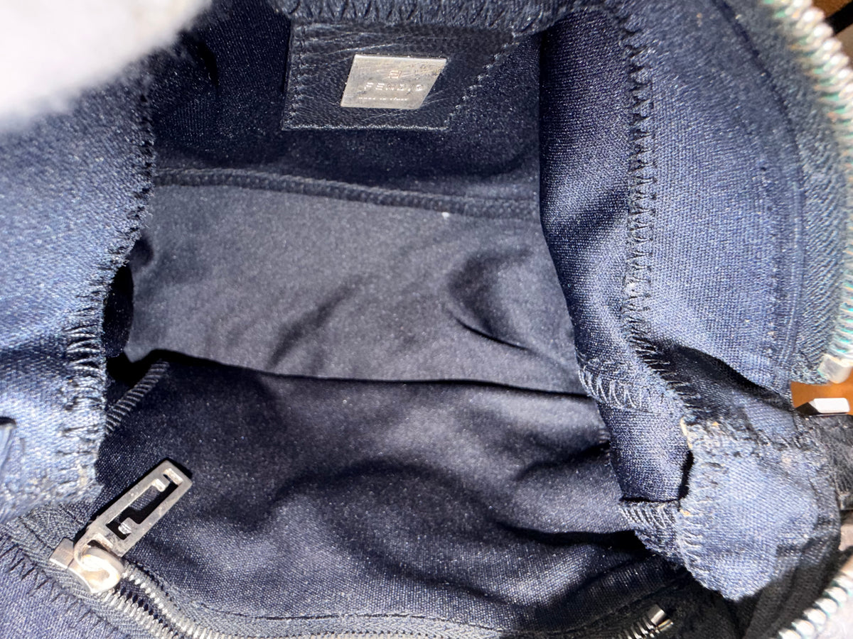 Fendi Vintage Black Nylon Shoulder Bag