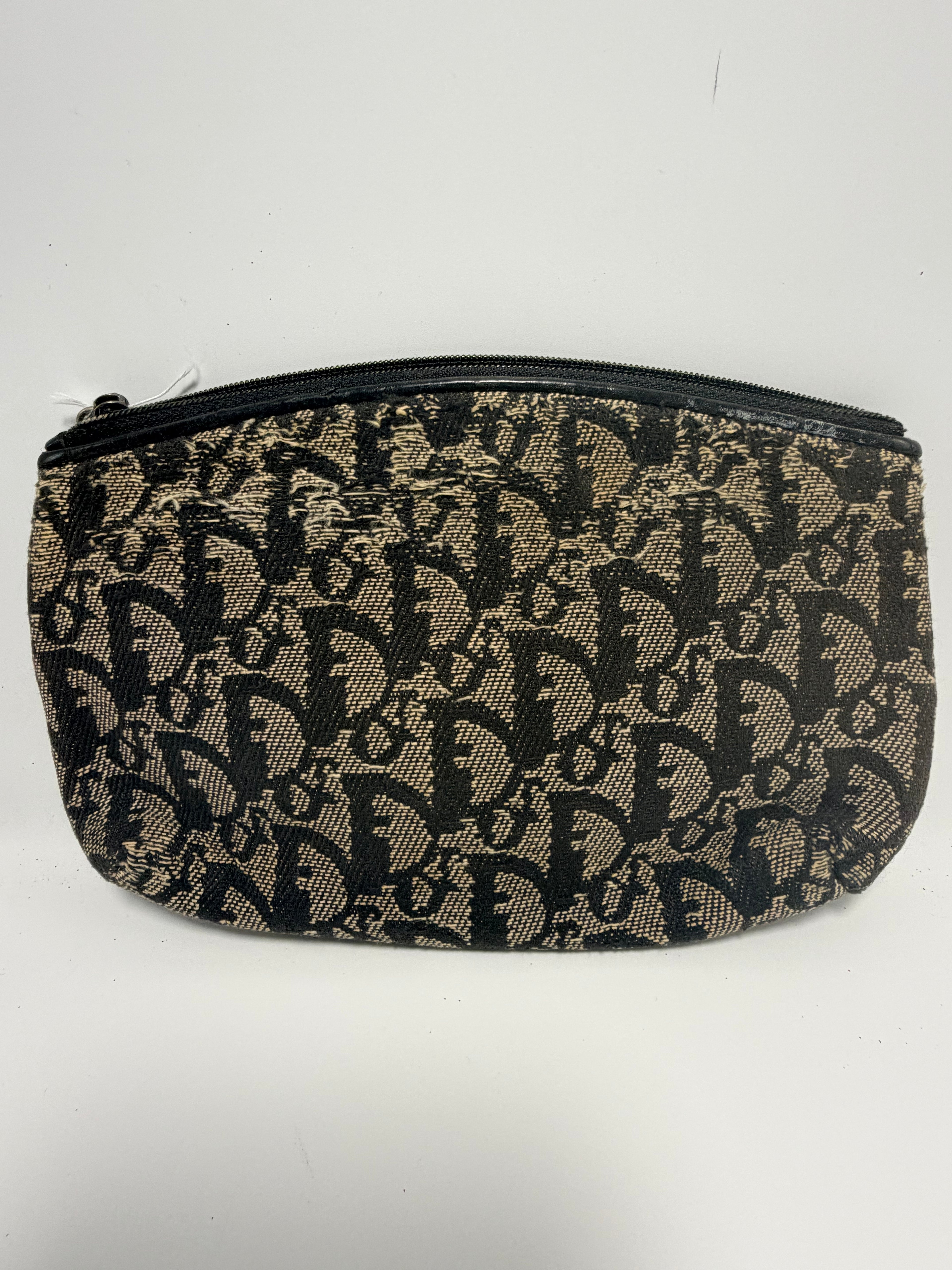 Christian Dior Trotter Mini Pouch – Navy Oblique Canvas