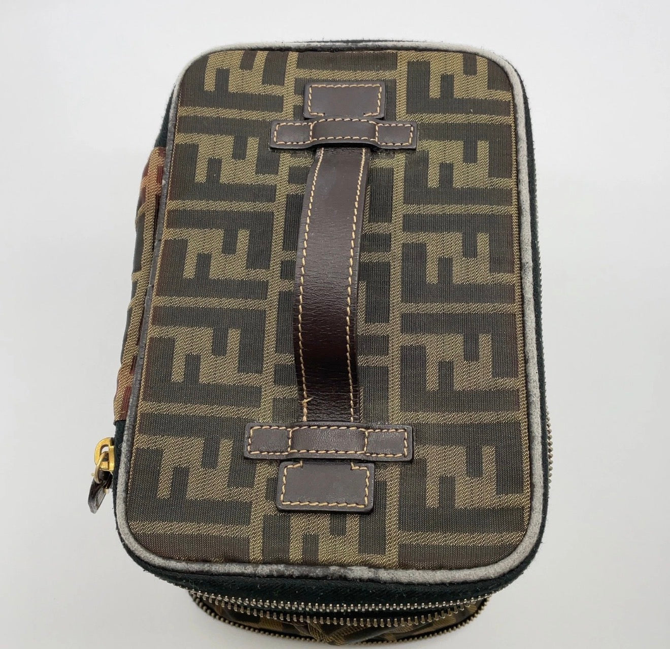 Fendi Zucca Train Case / Vanity Bag