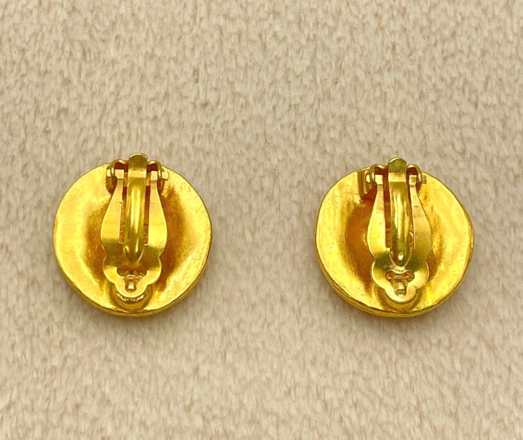 Chanel CC Medallion Earrings