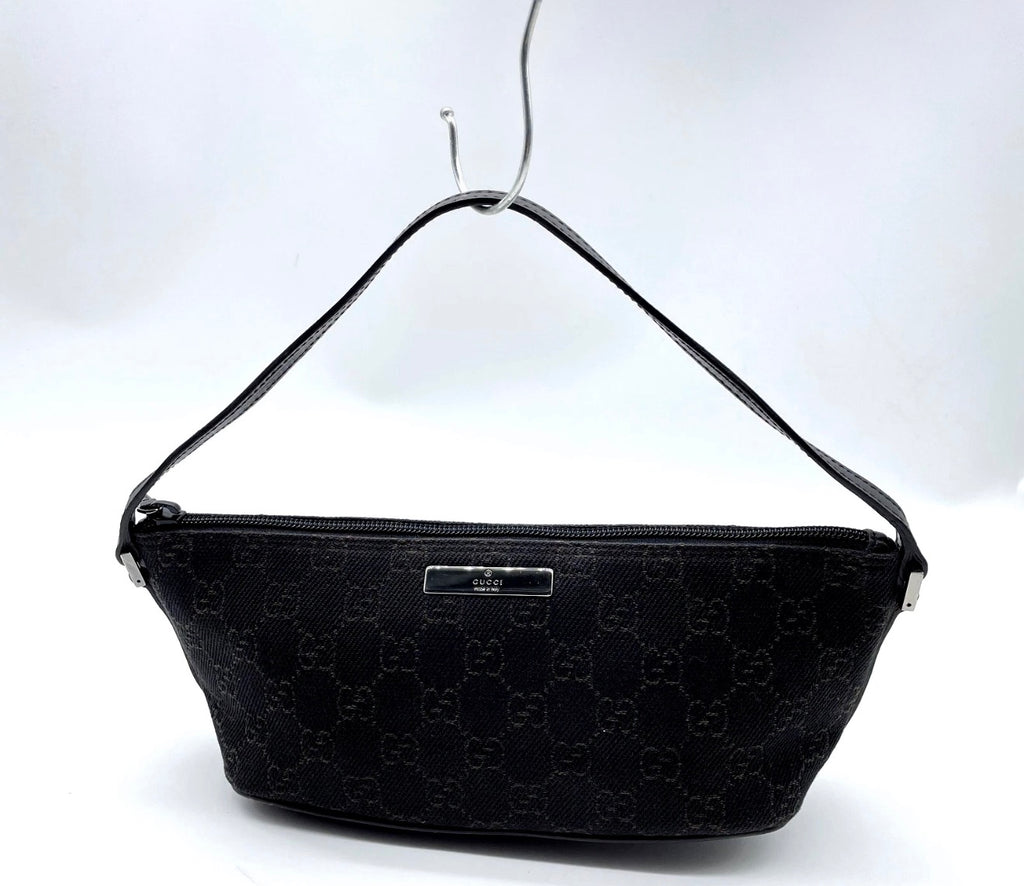 Gucci GG Monogram Mini Shoulder Bag (Black)