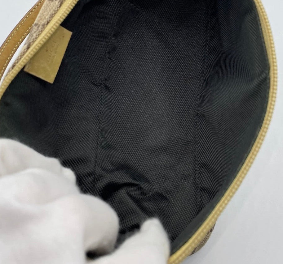 Gucci GG Monogram Mini Shoulder Bag (Web Strap)