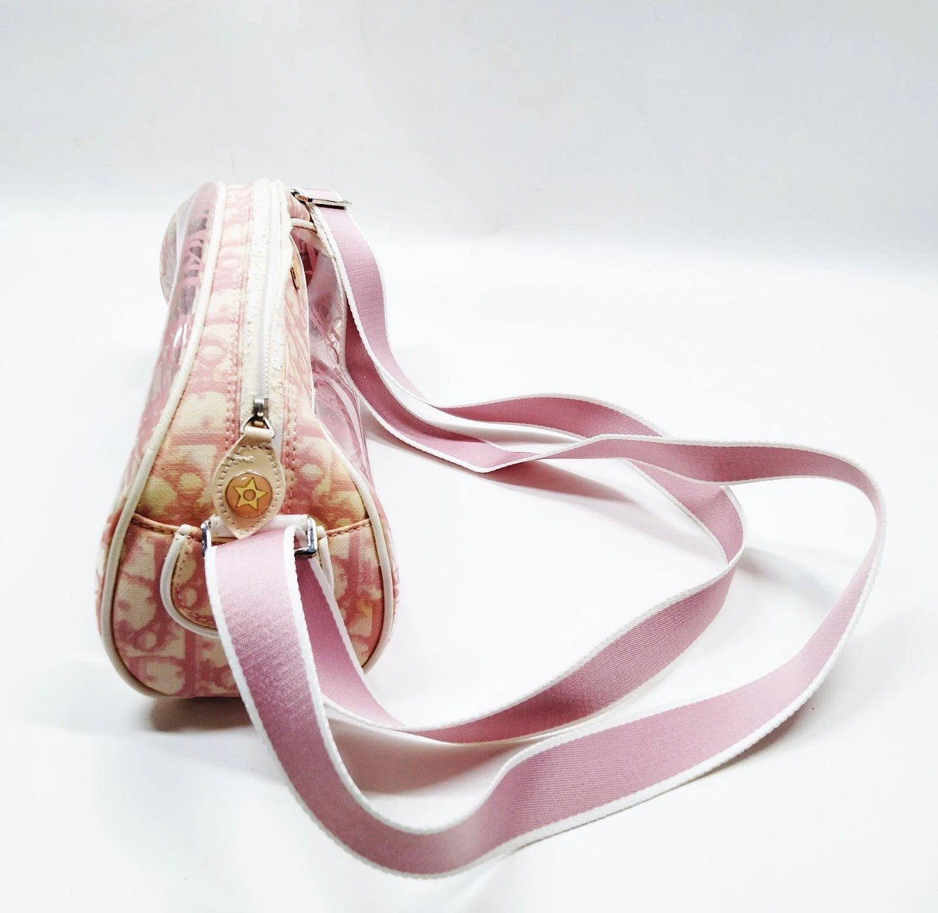 Christian Dior Pink Trotter PVC Saddle Bag (Crossbody)