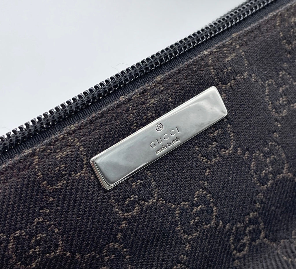 Gucci GG Monogram Mini Shoulder Bag (Black)