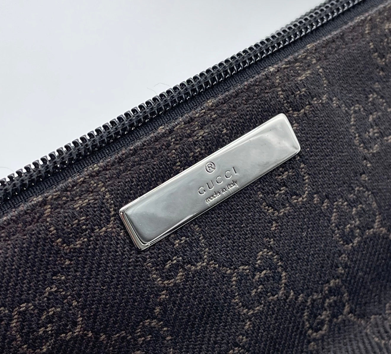 Gucci GG Monogram Mini Shoulder Bag (Black)