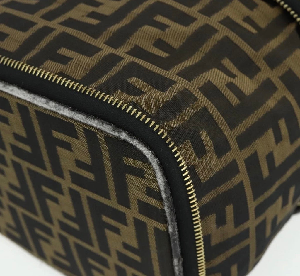 Fendi Vintage Zucca Double-Zip Vanity