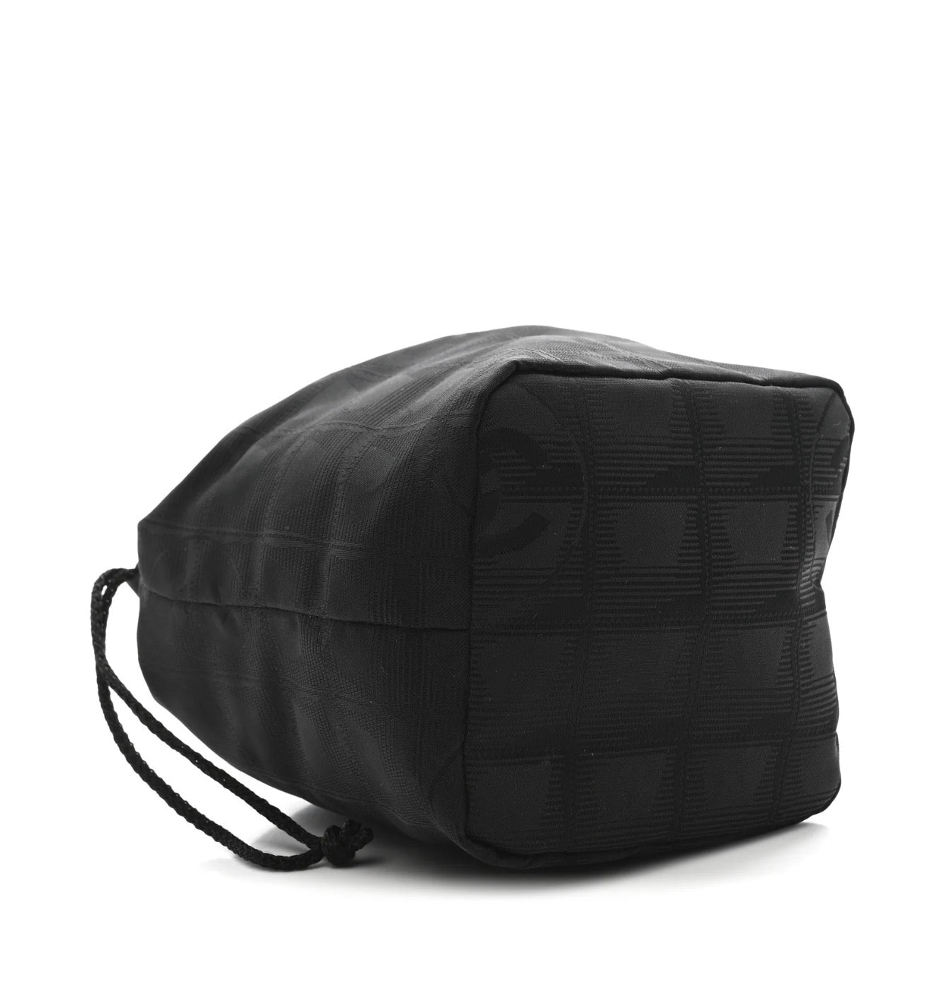 Chanel CC Drawstring Mini Bag – Black Jacquard
