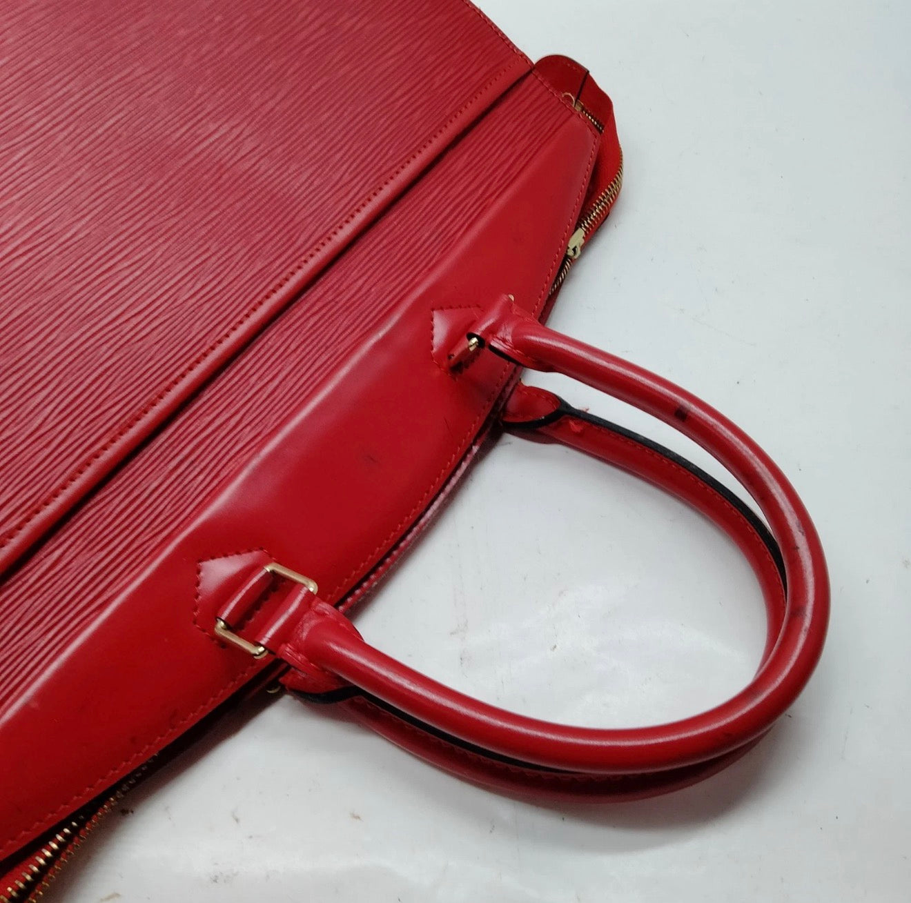 Louis Vuitton Epi Leather Riviera Handbag – Red