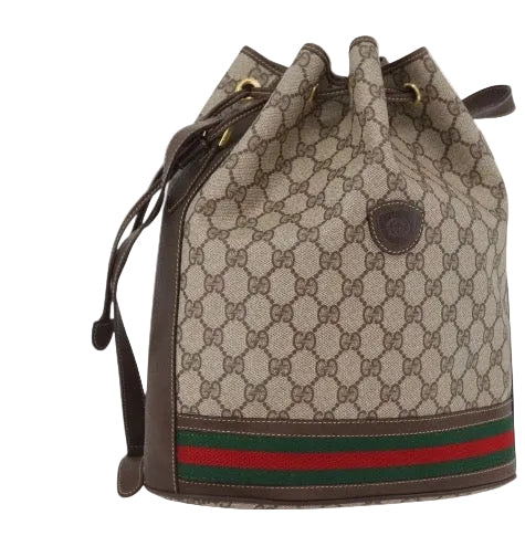 Gucci Vintage GG Supreme Drawstring Bucket Bag