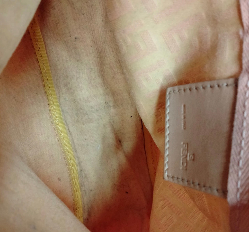 Fendi Zucca Mini Shoulder Bag – Pink / Gold