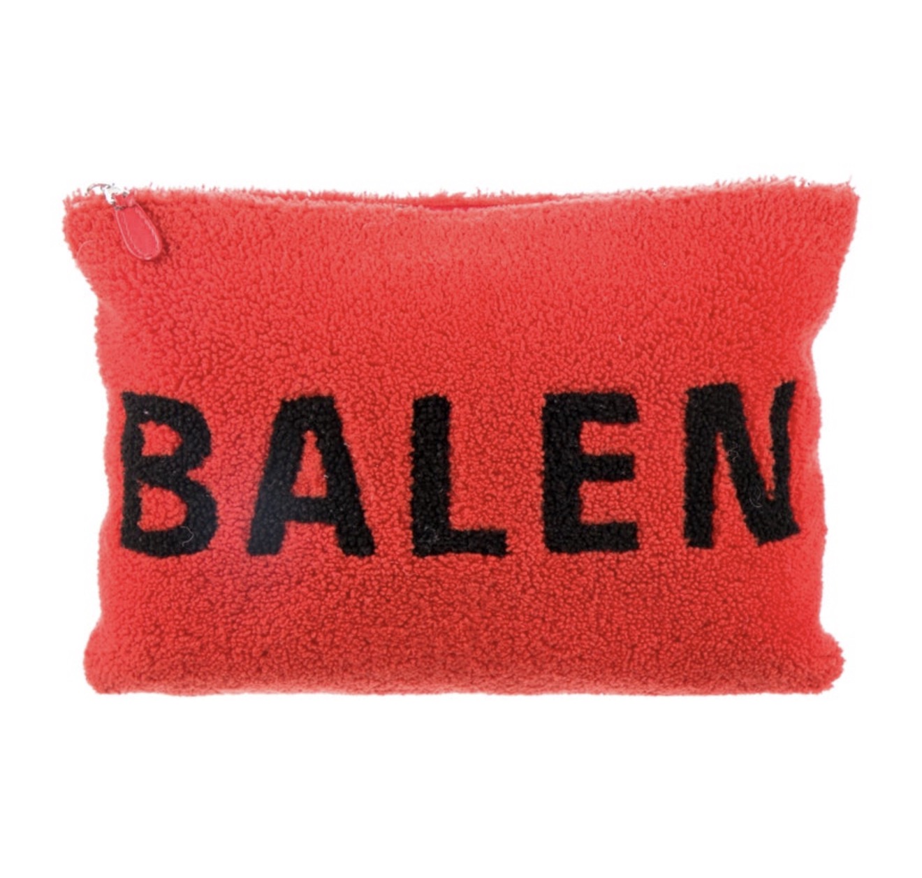 Balenciaga Large Shearling Clutch