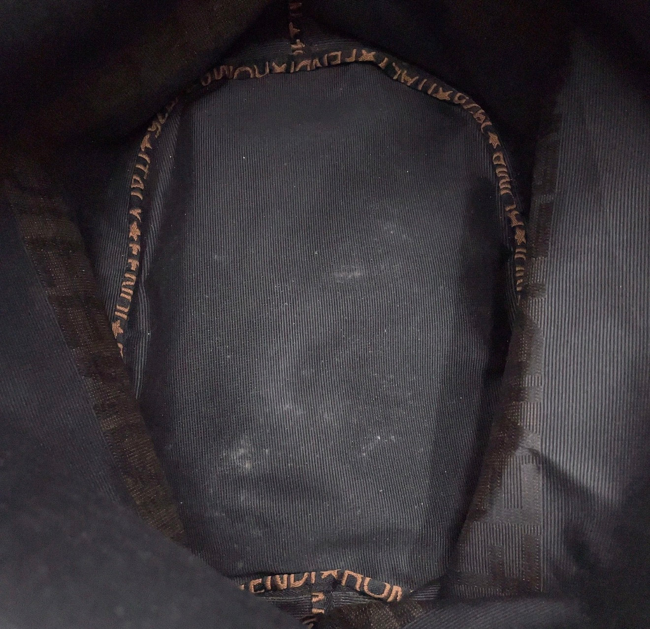 Fendi Logo Canvas Tote Bag (Zucca Strap Detail)