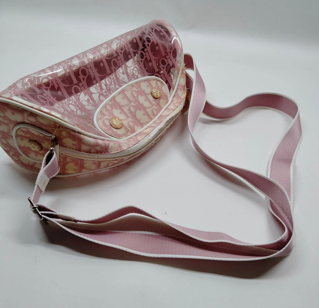 Christian Dior Pink Trotter PVC Saddle Bag (Crossbody)
