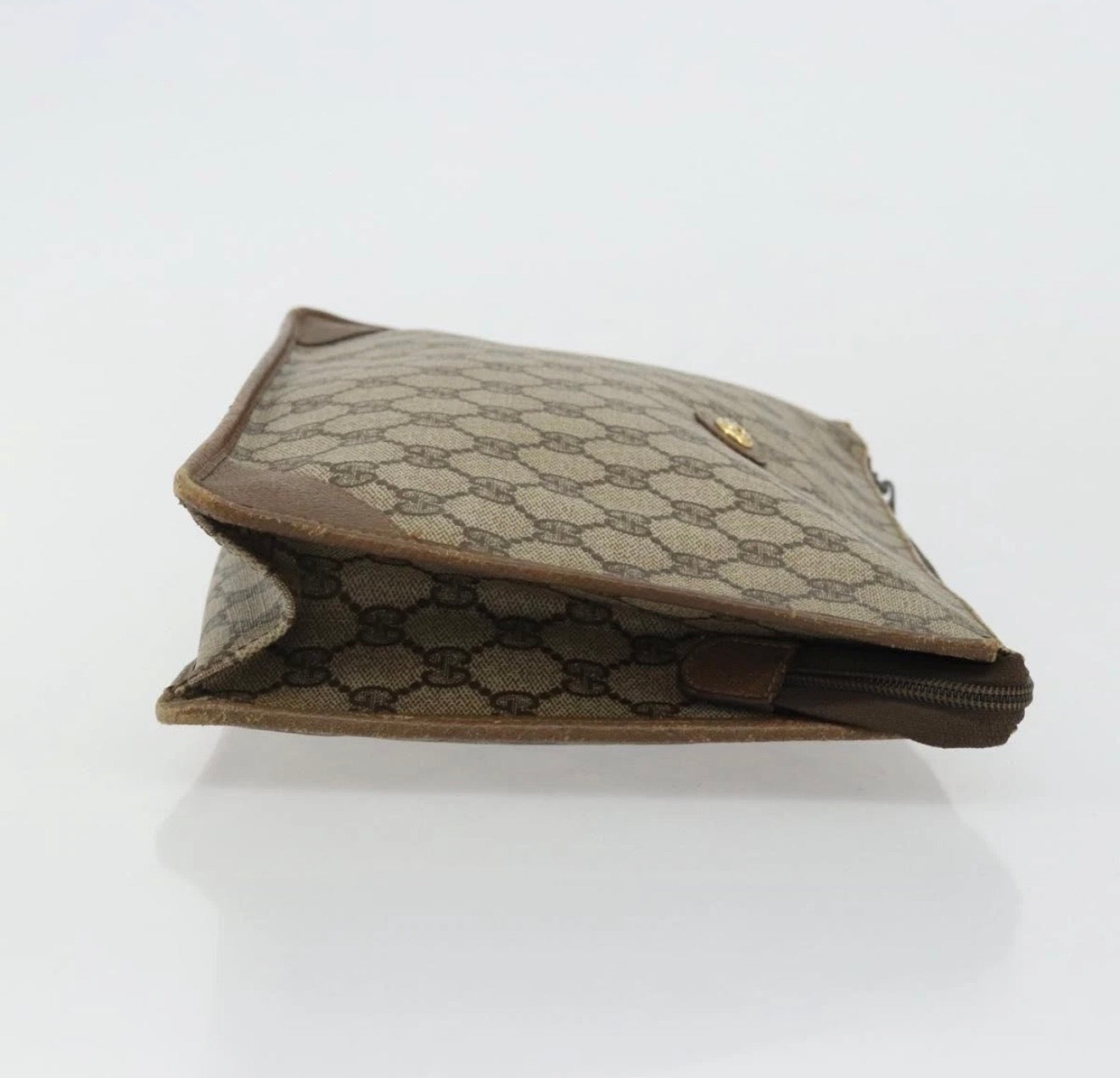 Gucci GG Supreme Monogram Clutch / Portfolio Bag