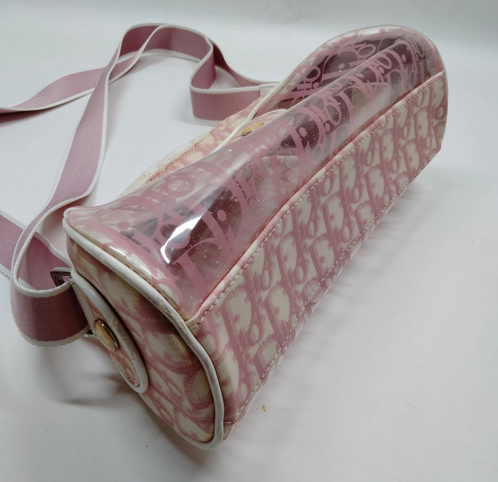 Christian Dior Pink Trotter PVC Saddle Bag (Crossbody)