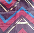 Yves Saint Laurent Silk Scarf – Chevron Print