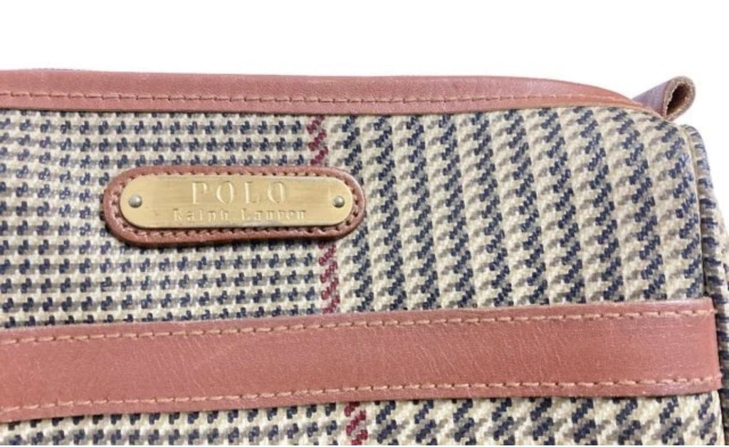 Polo Ralph Lauren Glen Plaid Cosmetic / Travel Pouch