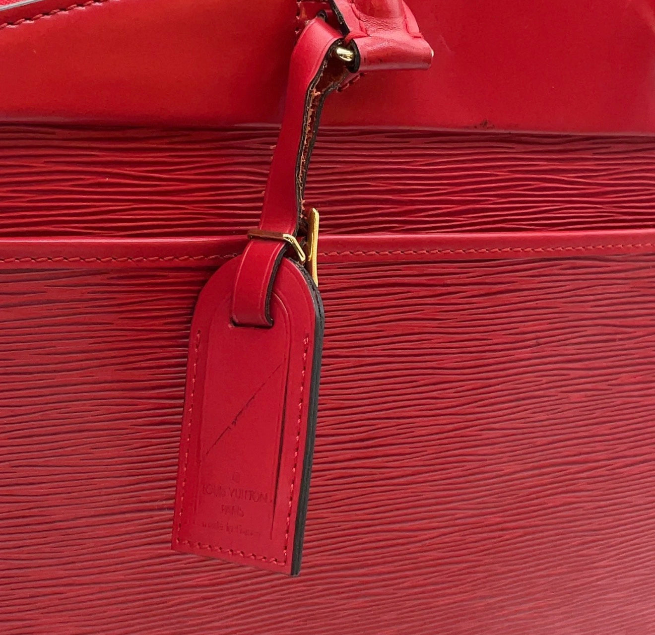 Louis Vuitton Epi Leather Riviera Handbag – Red