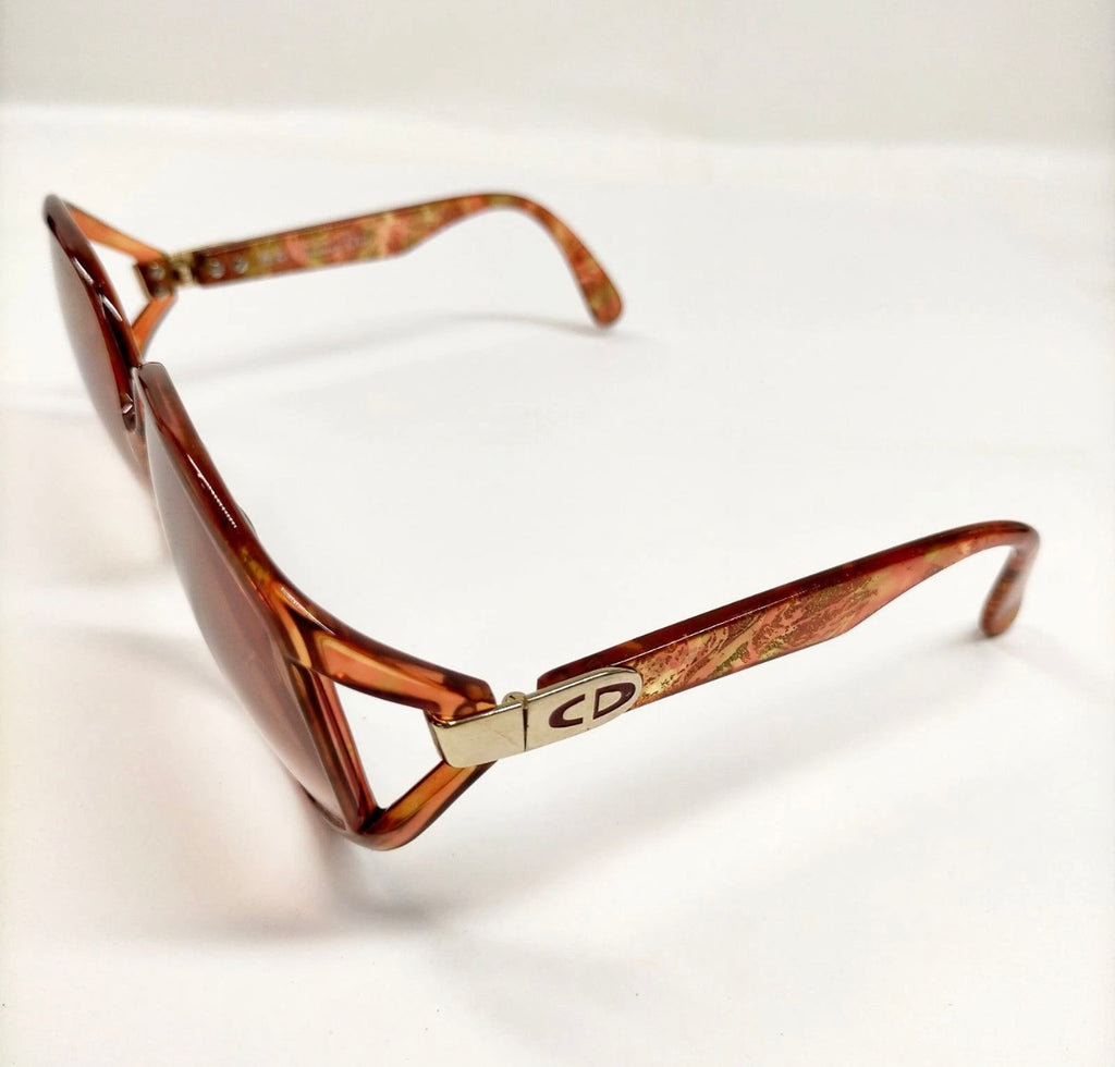 Christian Dior Oversized Amber Sunglasses