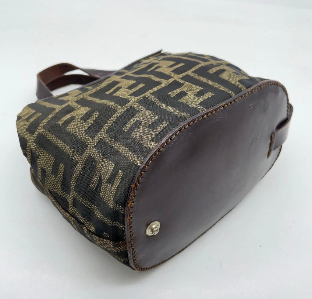 Fendi Zucca Mini Top Handle Bag – Brown