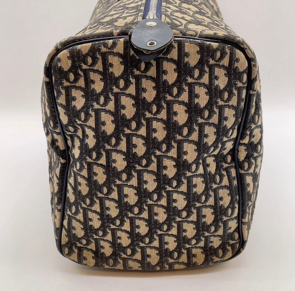 Christian Dior Trotter Boston Bag (Navy)