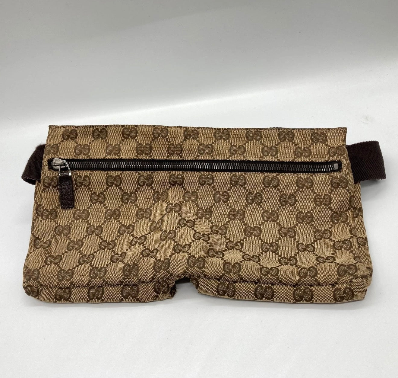 Gucci GG Canvas Waist Bag / Belt Bag (Brown)