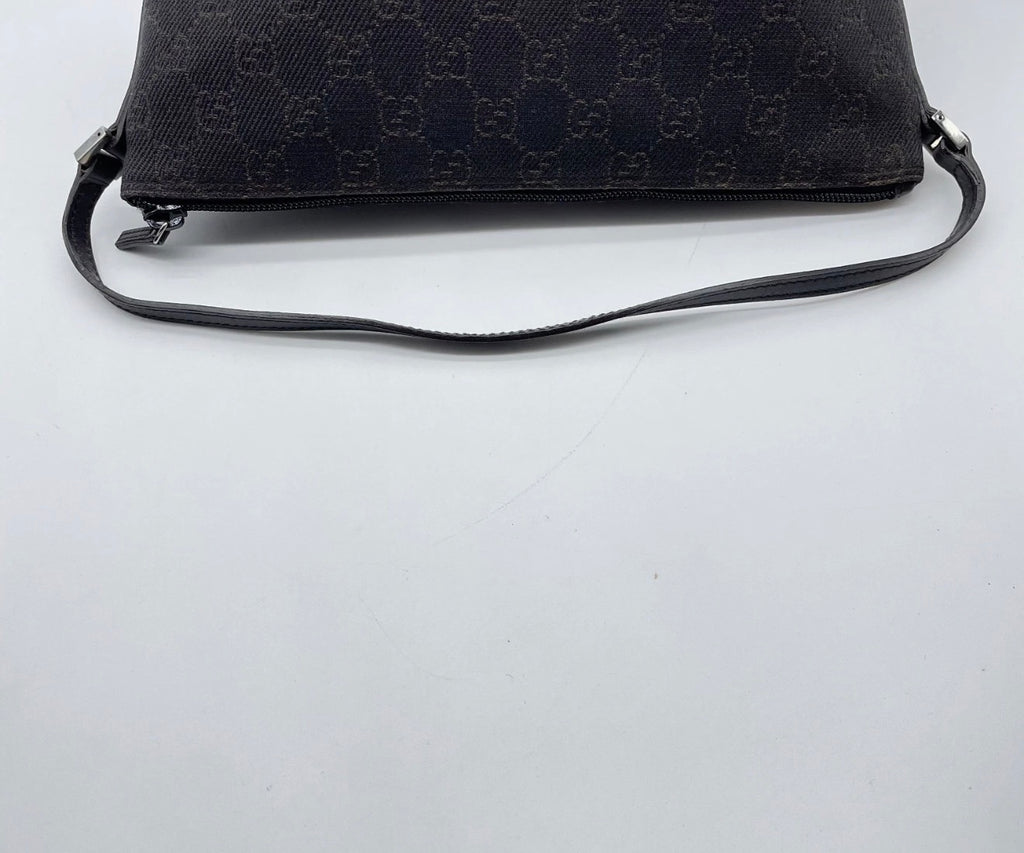 Gucci GG Monogram Mini Shoulder Bag (Black)