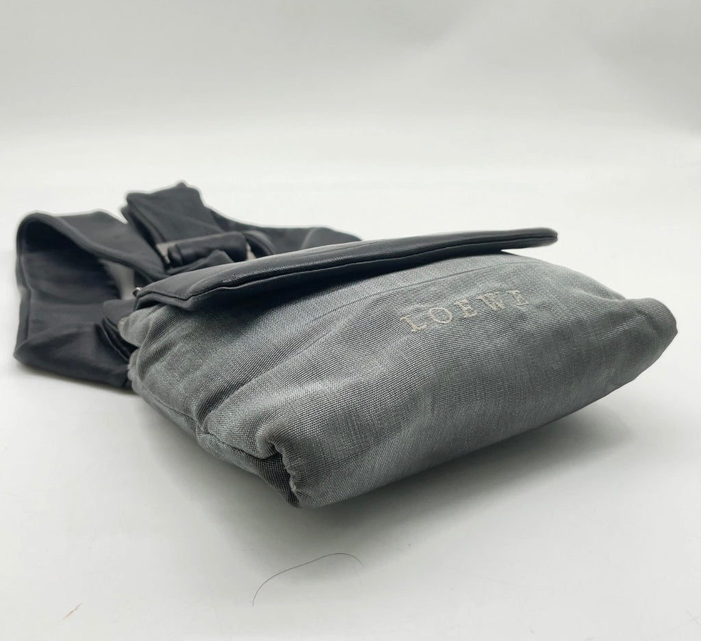 Loewe Leather Belt Bag – Black / Grey