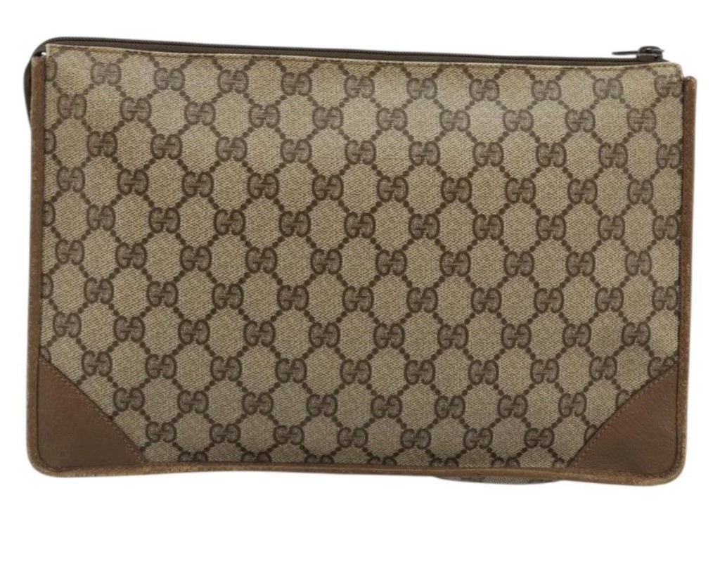 Gucci GG Supreme Monogram Clutch / Portfolio Bag