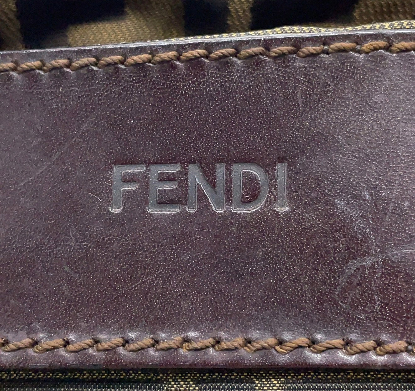 Fendi Zucca Mini Top Handle Bag – Brown