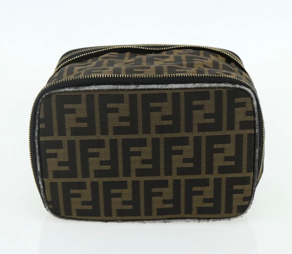 Fendi Vintage Zucca Double-Zip Vanity