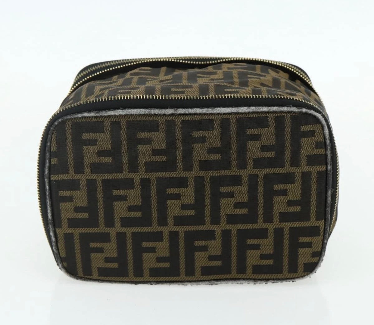 Fendi Vintage Zucca Double-Zip Vanity