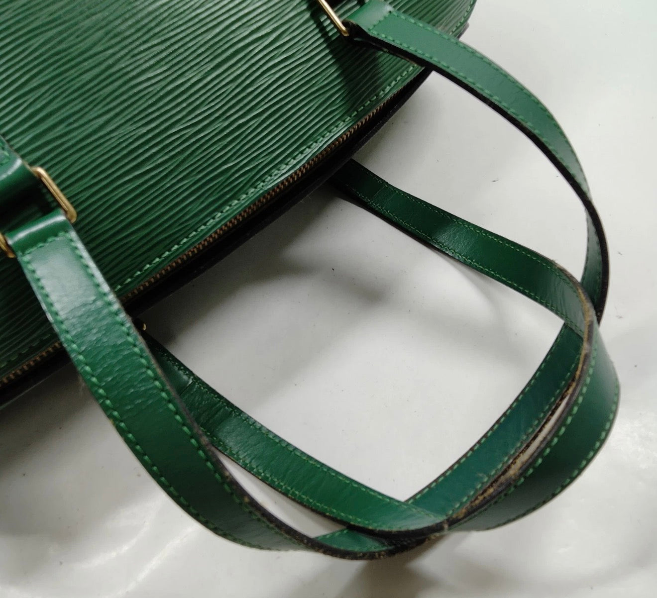 LOUIS VUITTON Epi Soufflot Hand Bag Green