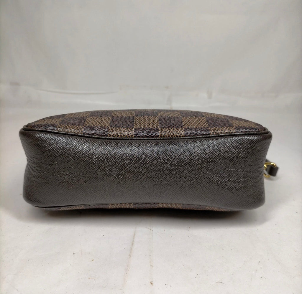 Louis Vuitton Damier Ebene Mini Pochette / Shoulder Bag/ Makeup Bag