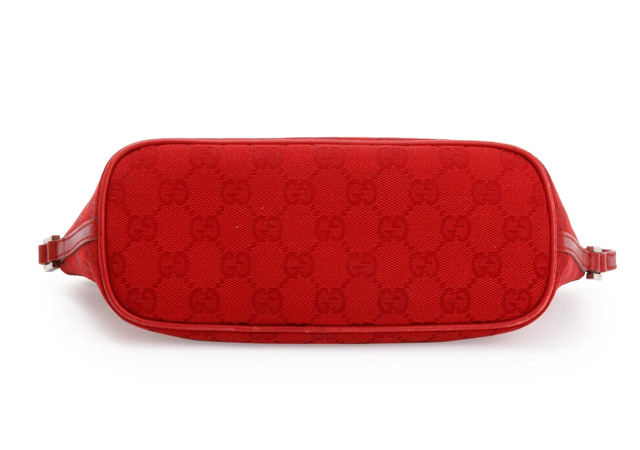 Gucci GG Canvas Mini Pouchette Bag (Red)