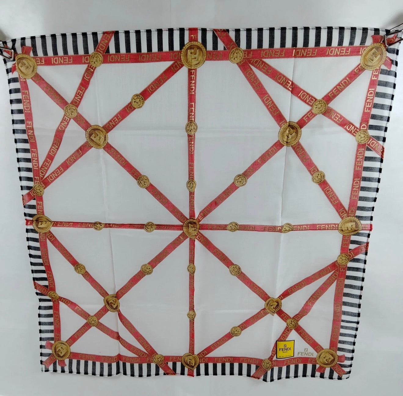 Fendi FF Logo Cotton Scarf